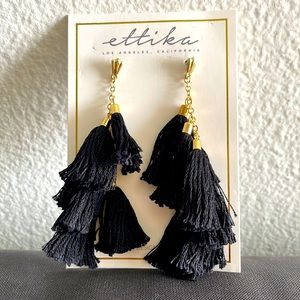 NWT - Daydreamer Tassel 18k Gold Plated Earrings